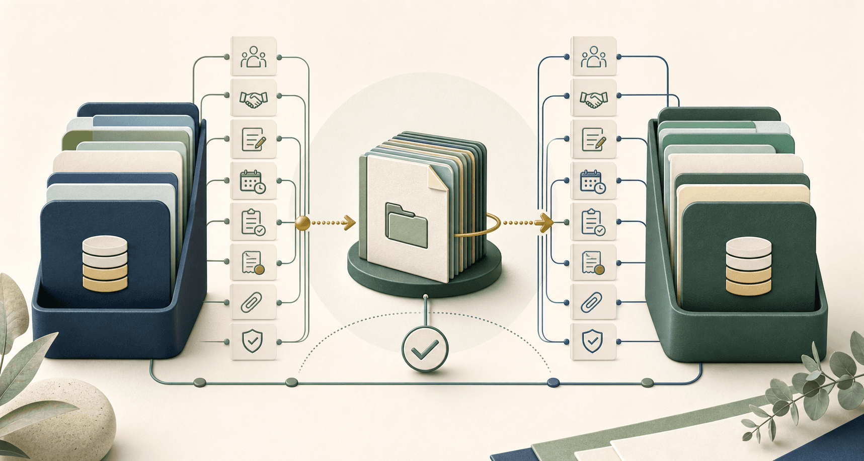 Connected provider records, agreements, notes, rosters, invoices, attachments and history moving between systems